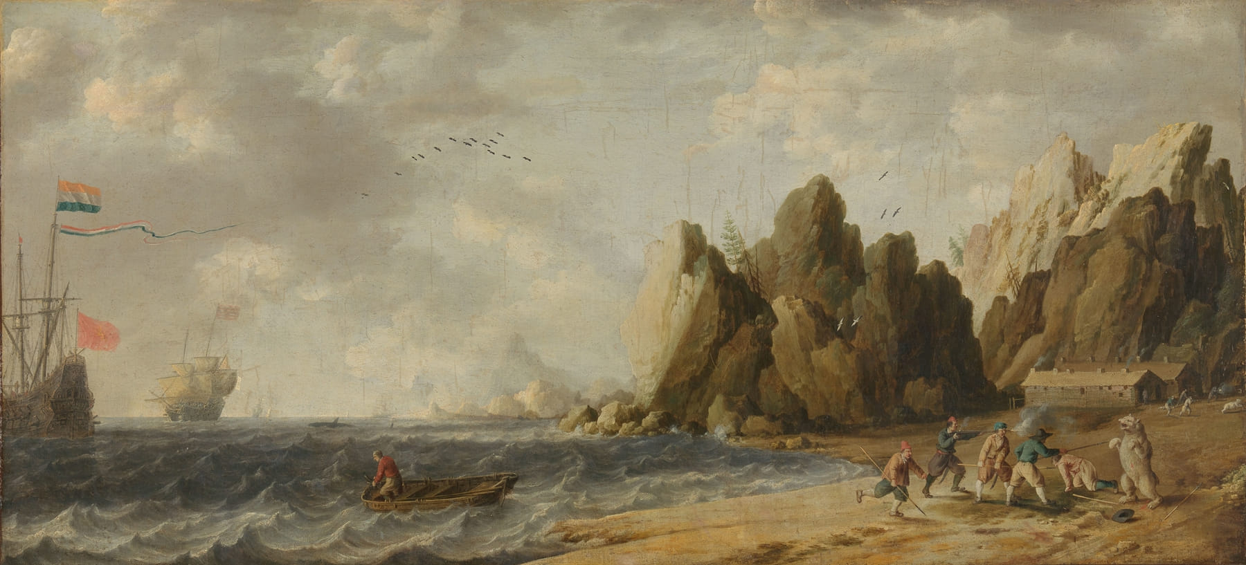 Imaginary Inlet in Southern Arctic Waters in Summer by Bonaventura Peeters the Elder